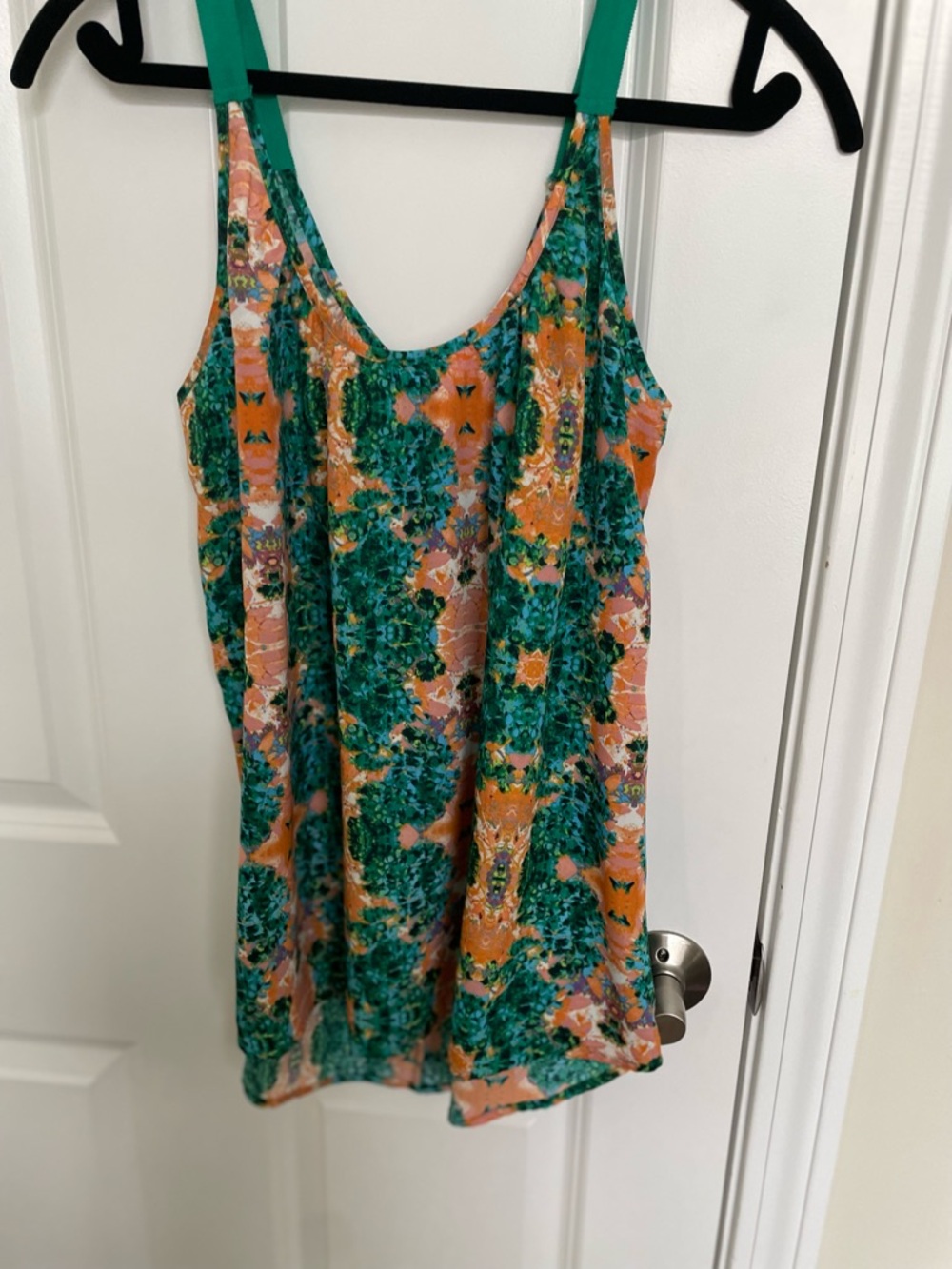 Collective Concepts Teal, Green and Orange Floral top, perfect condition